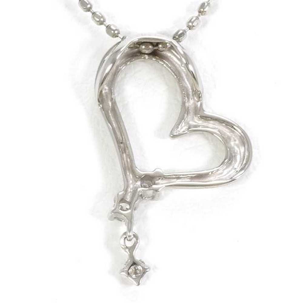 Other Other K10 White Gold Diamond Necklace Metal… - image 3