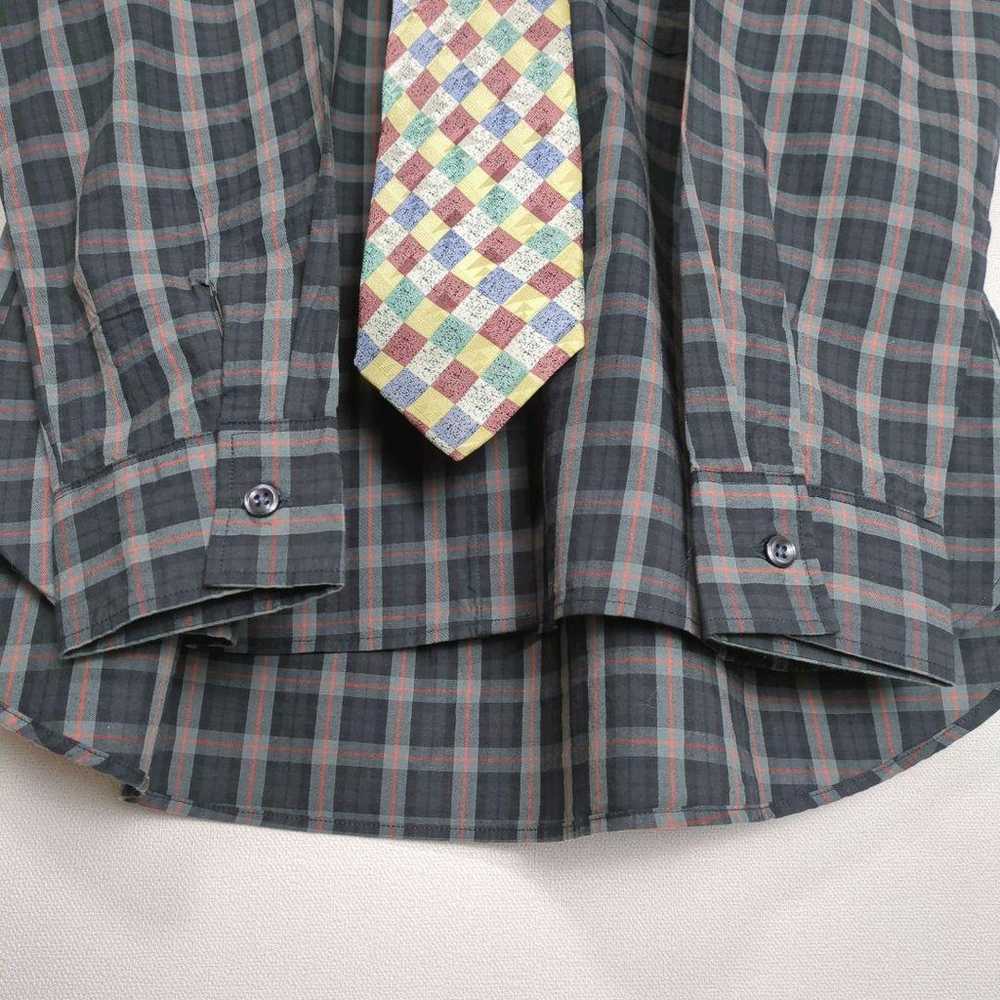 Necktie shirt, necktie set, check pattern, made i… - image 8