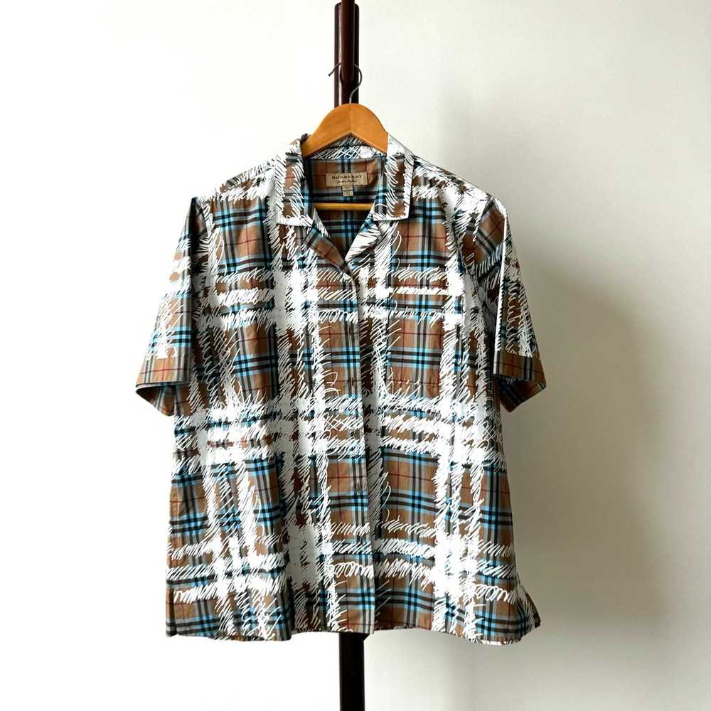 Burberry Check Print Shirt ( US 8 ) - image 1