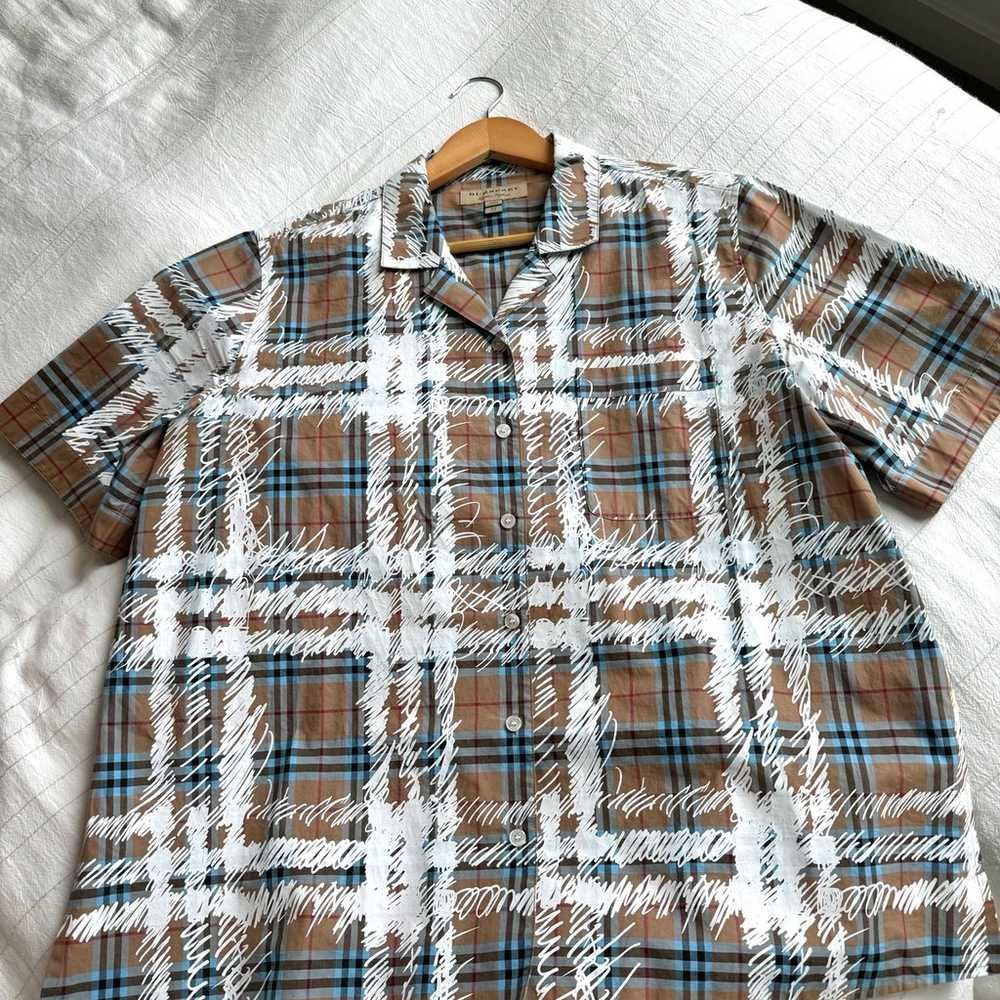 Burberry Check Print Shirt ( US 8 ) - image 3