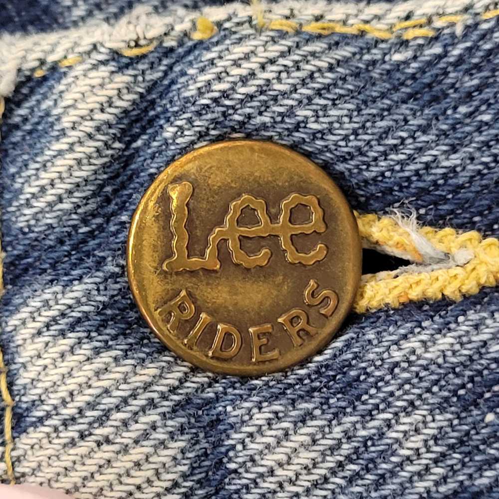 Lee Vintage LEE Riders Jeans 28x32 (30x34) Blue W… - image 4