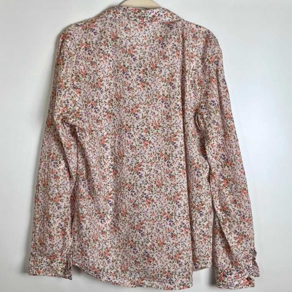 Eden & Olivia Floral Button Down Shirt Size Large… - image 2