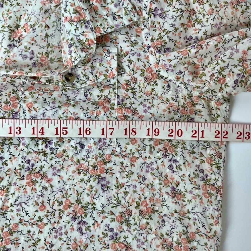 Eden & Olivia Floral Button Down Shirt Size Large… - image 9