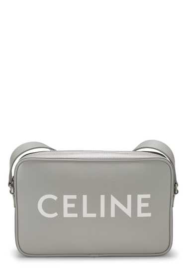 Grey Calfskin Logo Messenger Medium - image 1