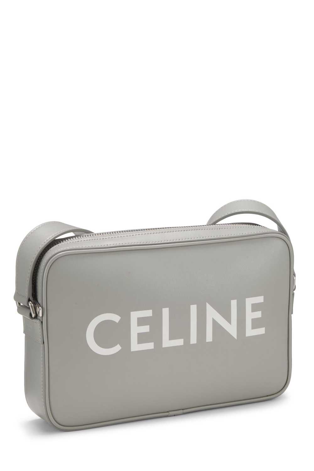 Grey Calfskin Logo Messenger Medium - image 2