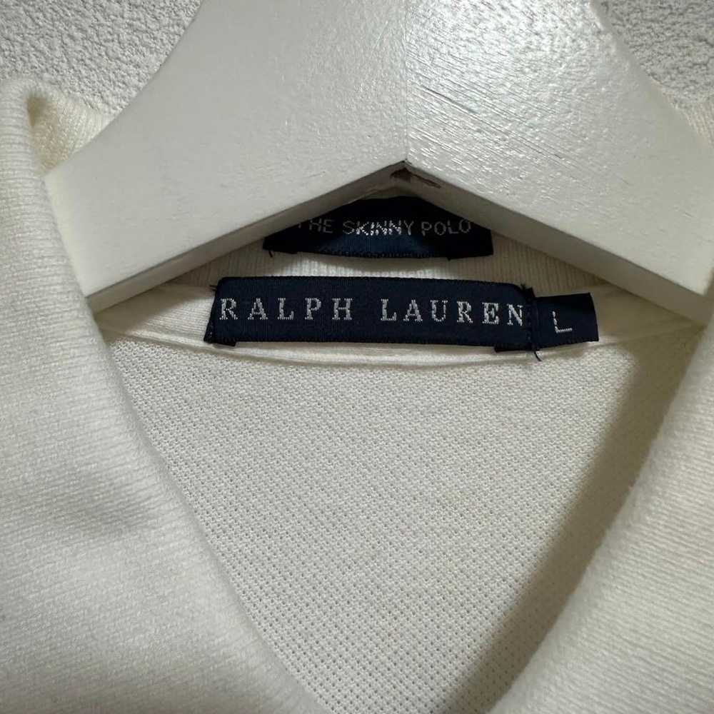 "Polo Ralph Lauren" Ladies' Polo Shirt White Cott… - image 10