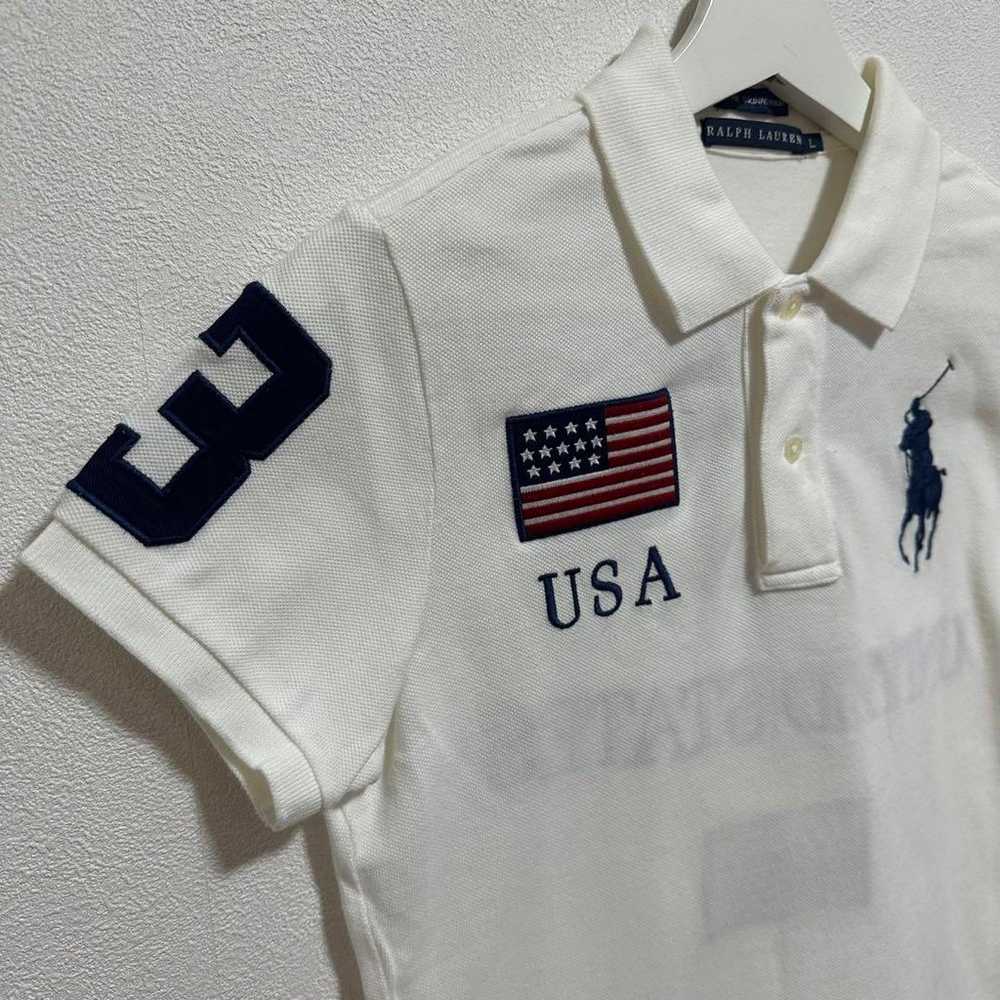 "Polo Ralph Lauren" Ladies' Polo Shirt White Cott… - image 5