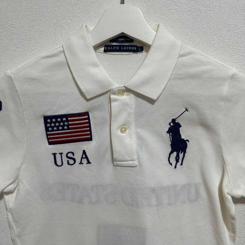 "Polo Ralph Lauren" Ladies' Polo Shirt White Cott… - image 6