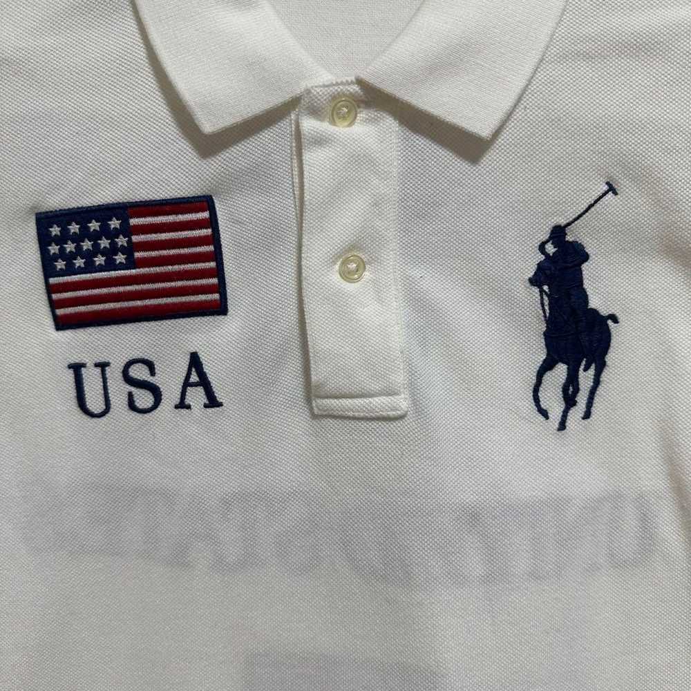 "Polo Ralph Lauren" Ladies' Polo Shirt White Cott… - image 9