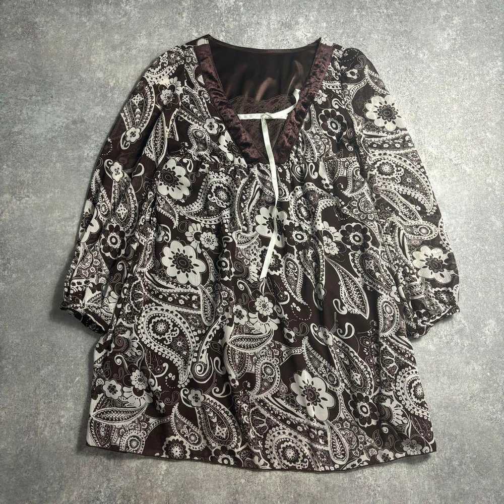 Y2K Fairy Grunge Tunic Blouse Forest Girl Heisei … - image 1