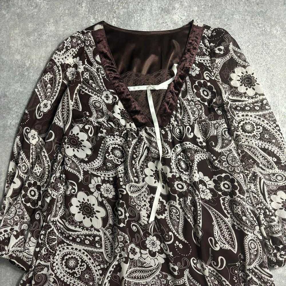 Y2K Fairy Grunge Tunic Blouse Forest Girl Heisei … - image 2