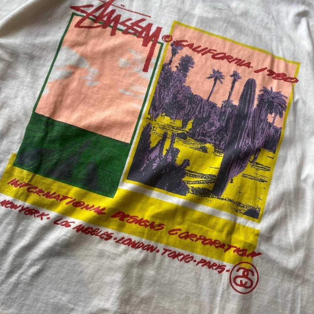 ☆90s-00s STUSSY printed T-shirt Long-sleeve T-shi… - image 5