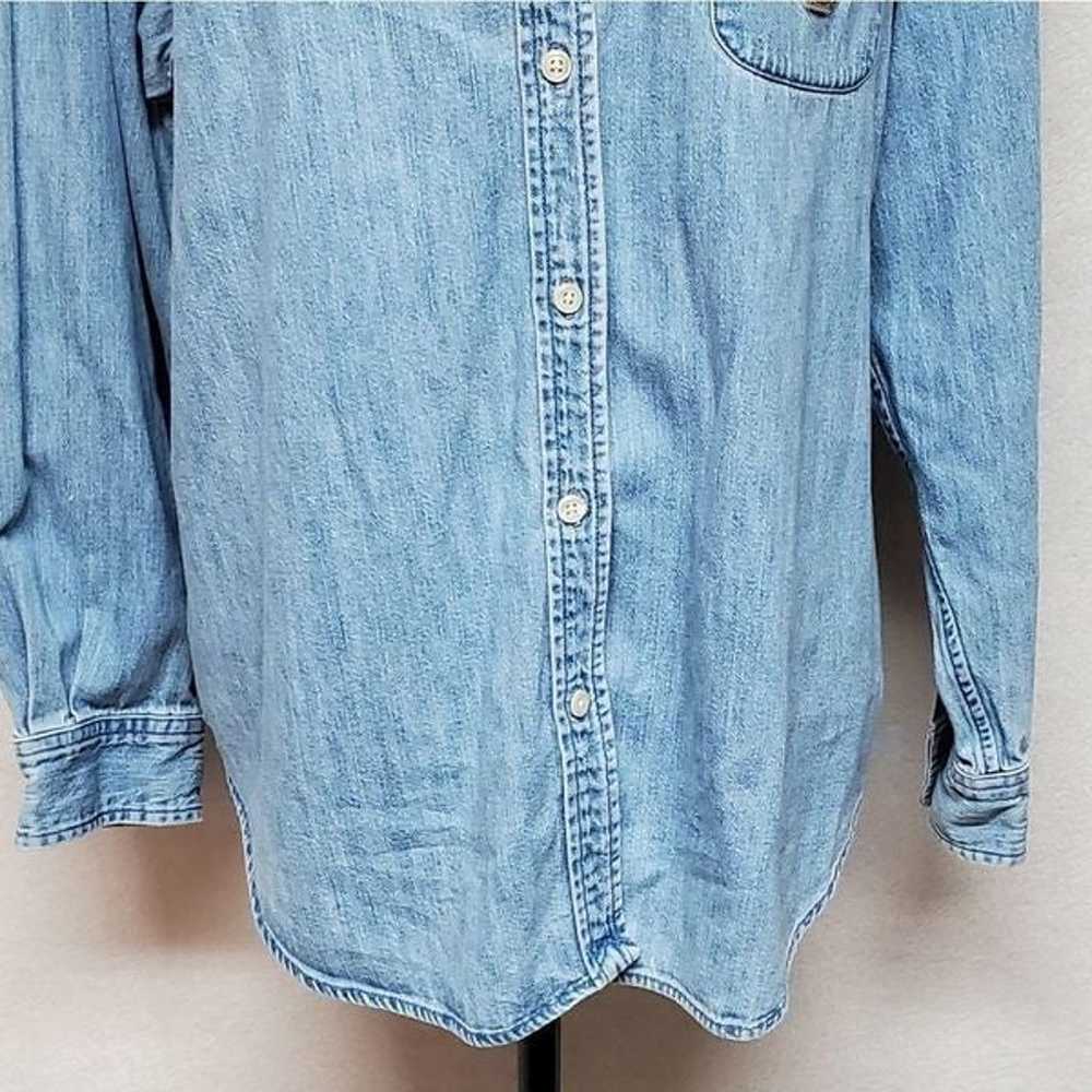 Vintage 1990s Lauren Ralph Lauren Chambray Stone … - image 7