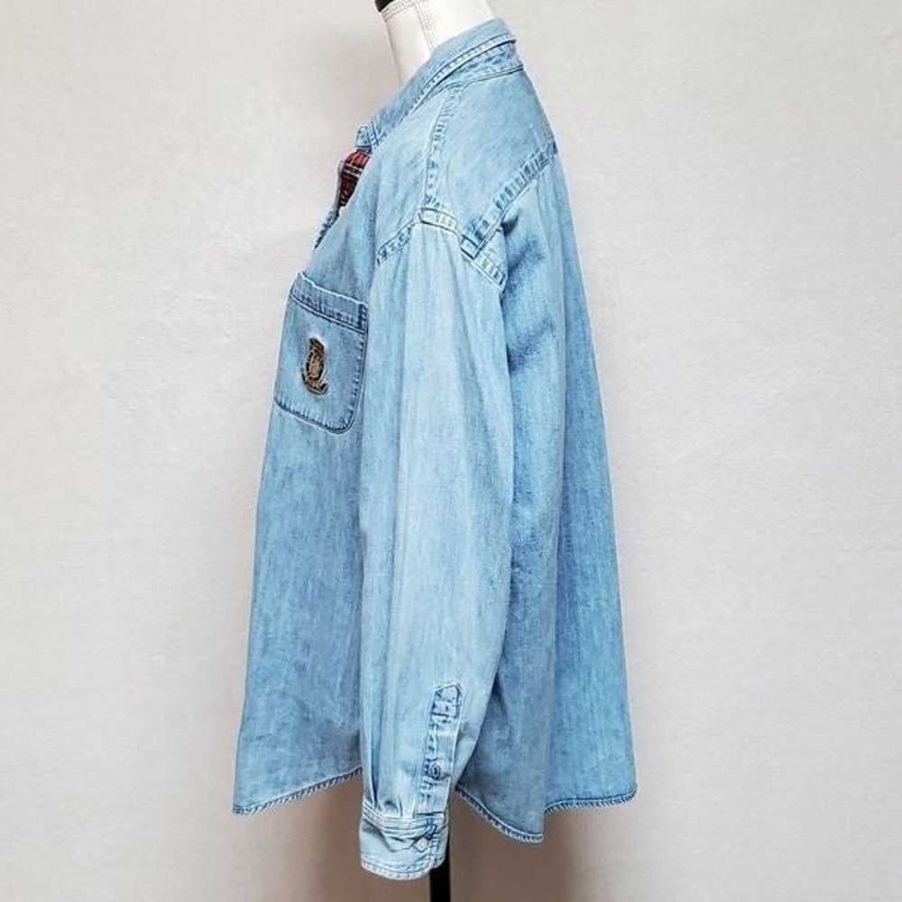 Vintage 1990s Lauren Ralph Lauren Chambray Stone … - image 8