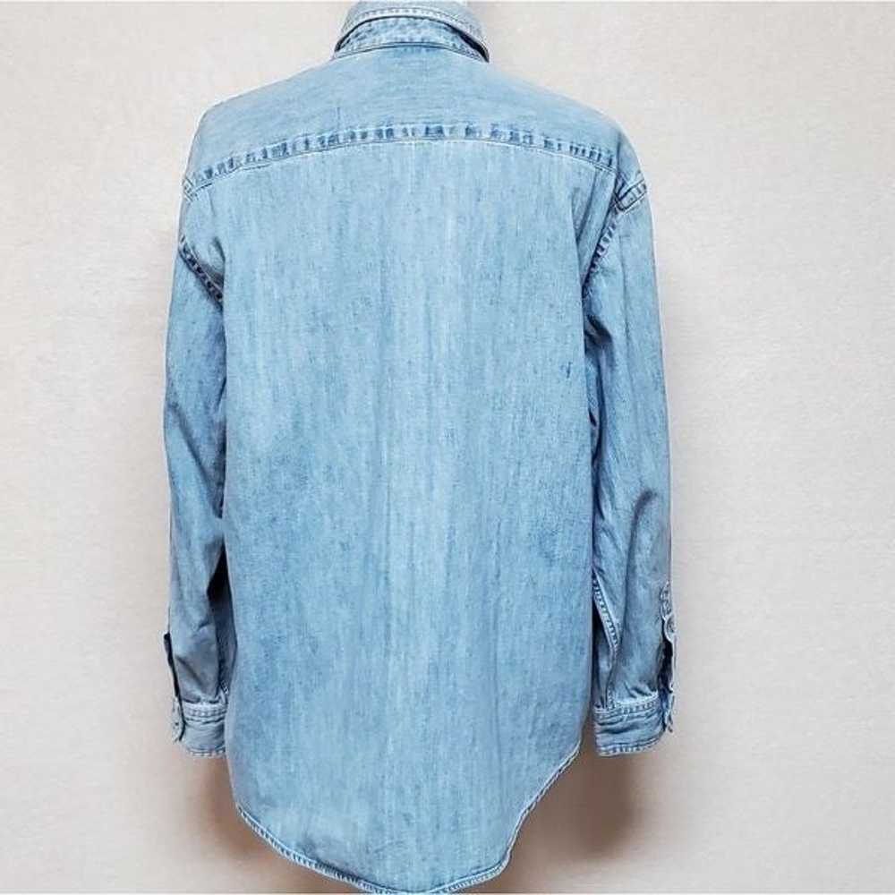 Vintage 1990s Lauren Ralph Lauren Chambray Stone … - image 9