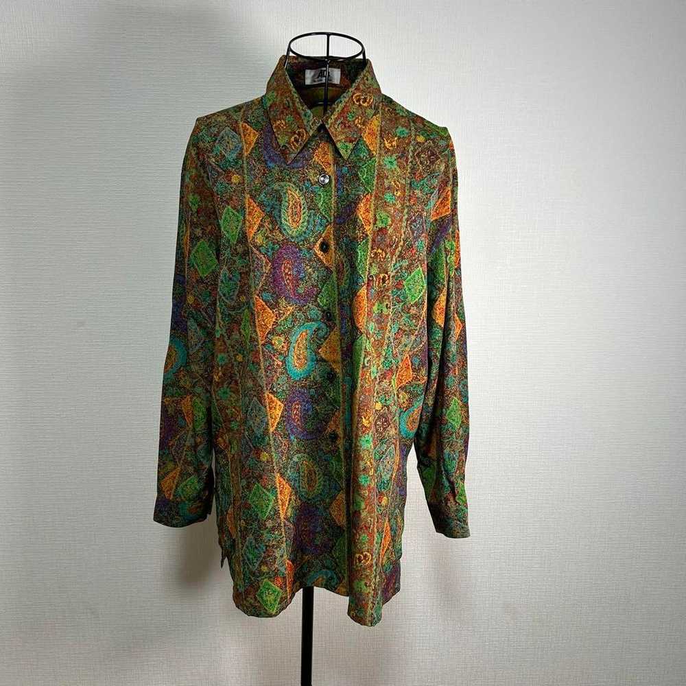 Vintage pattern geometric paisley ladies unisex s… - image 2