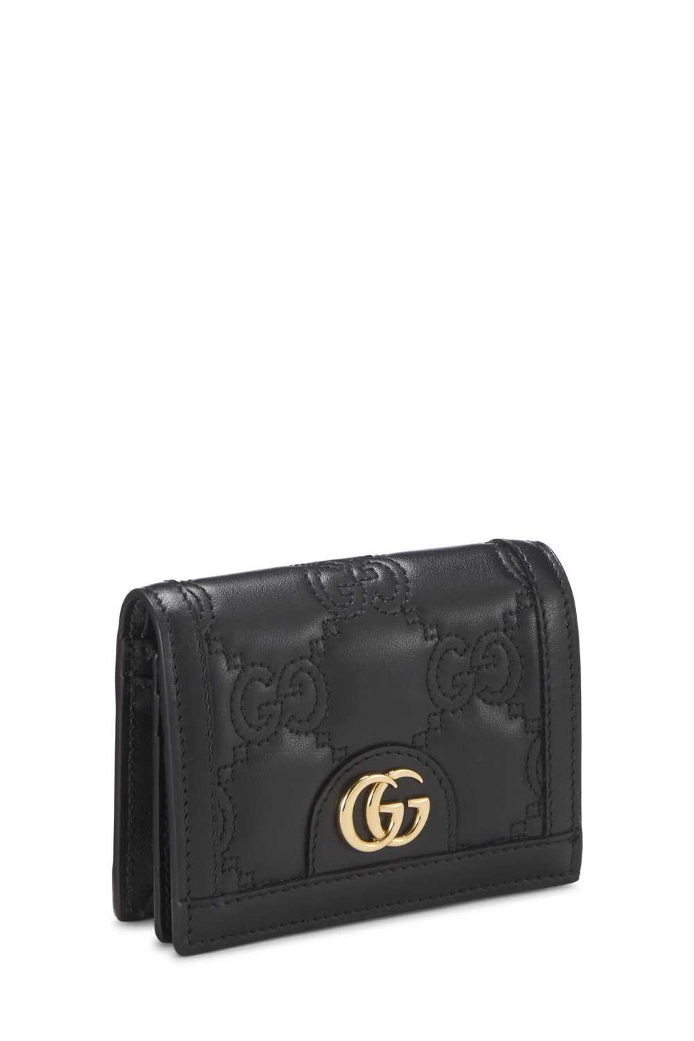 Black Leather GG Marmont Compact Wallet - image 2