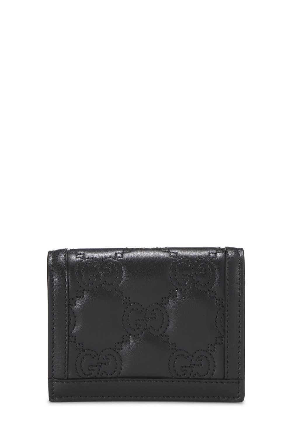 Black Leather GG Marmont Compact Wallet - image 3