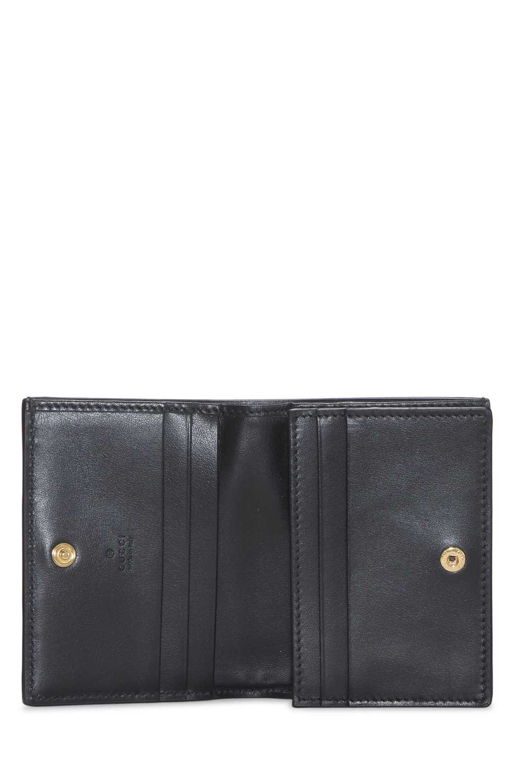 Black Leather GG Marmont Compact Wallet - image 4