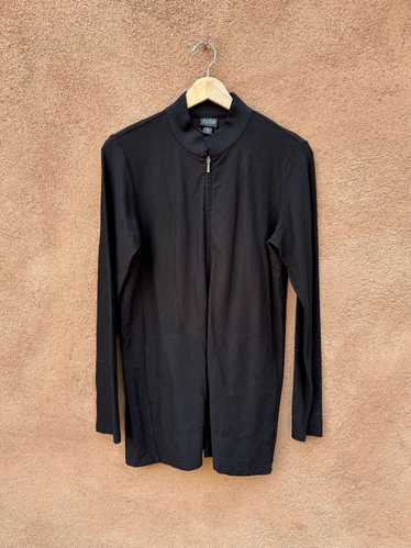 Black Eileen Fisher Petite Zip Up Jacket - image 1