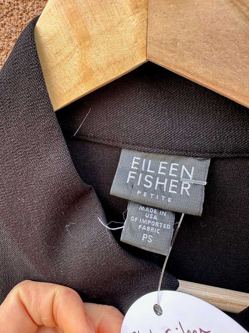 Black Eileen Fisher Petite Zip Up Jacket - image 2