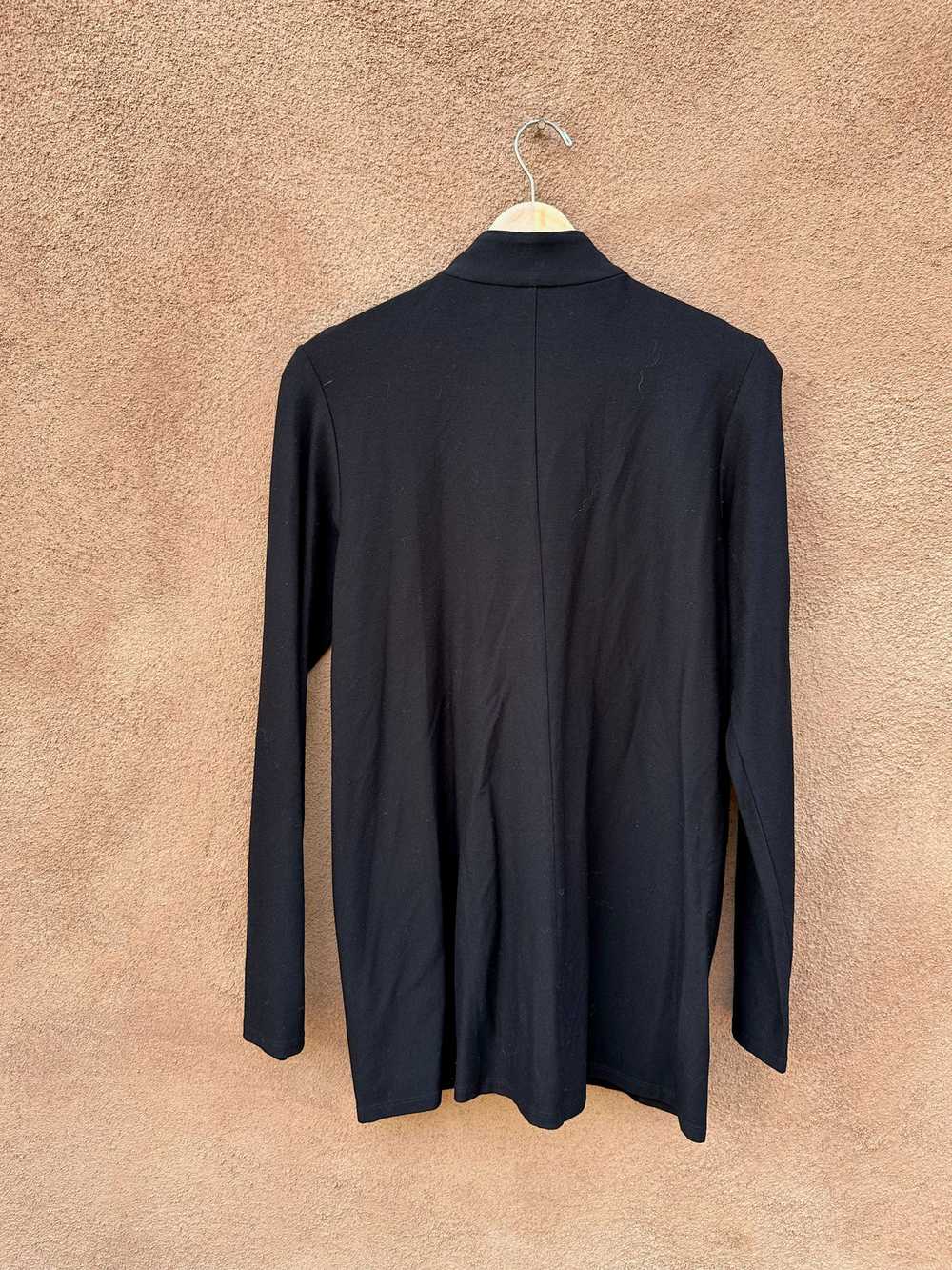 Black Eileen Fisher Petite Zip Up Jacket - image 4