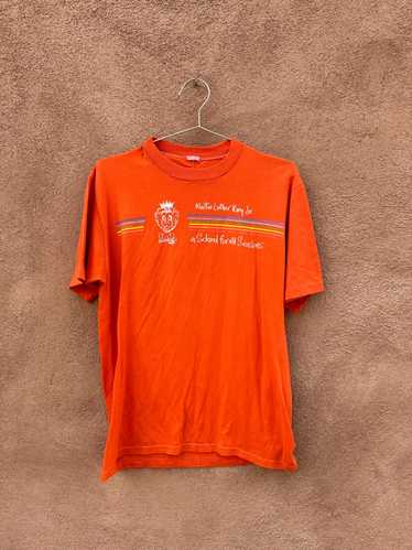 Martin Luther King Jr. 1980's Orange T-shirt