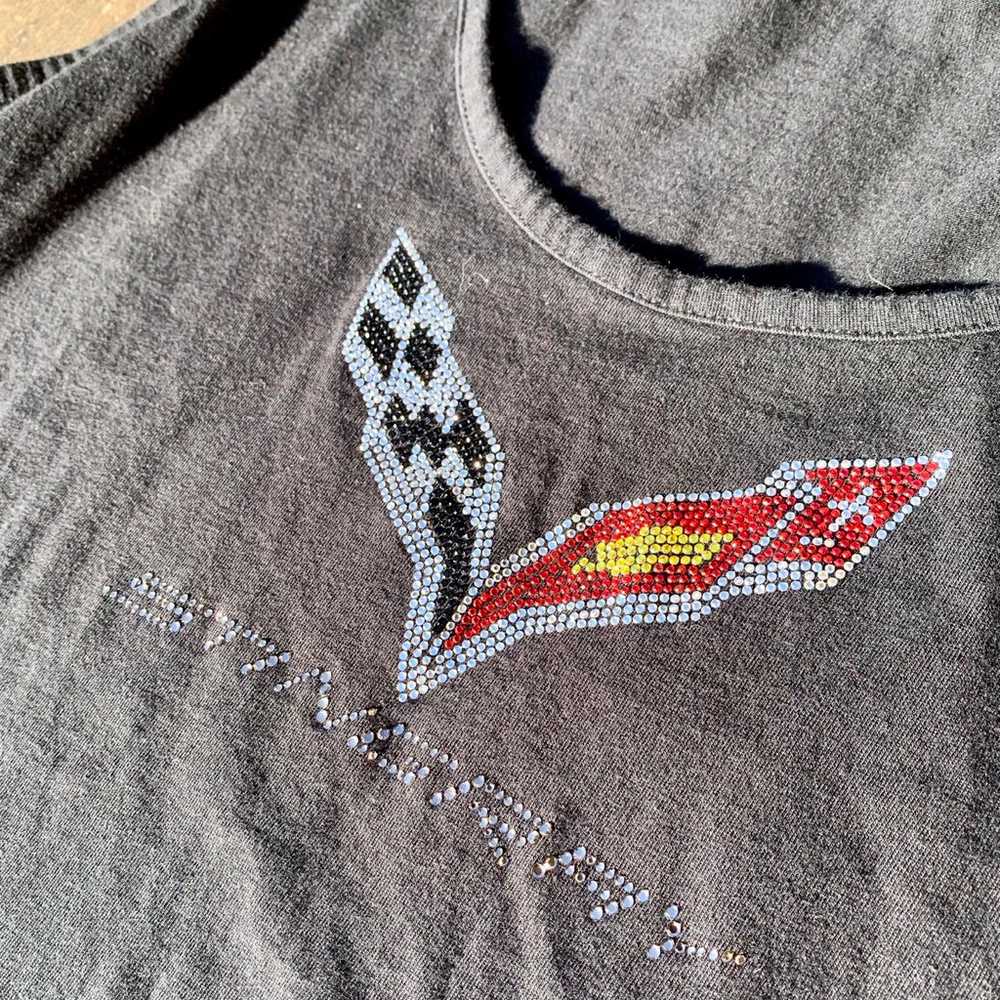 Women’s Vintage Corvette Stingray Rhinestone Tank - image 1