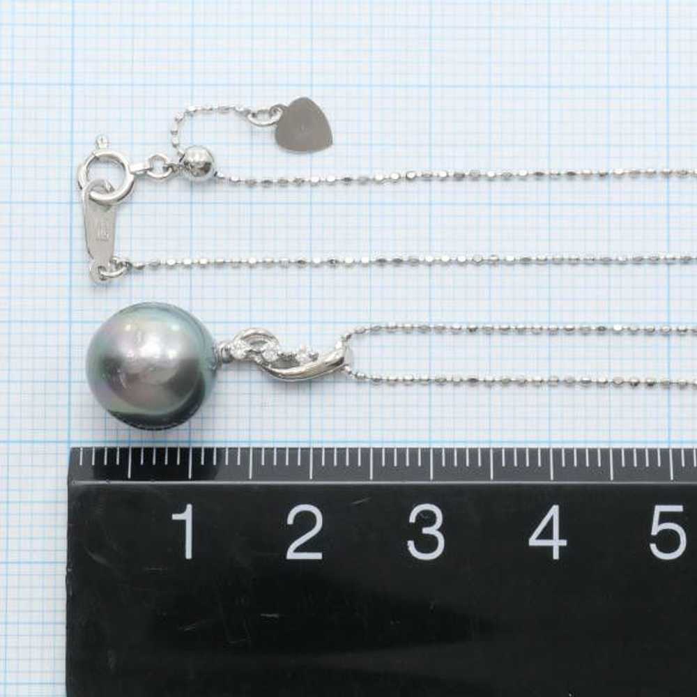 Other Other K18 White Gold Pearl Necklace 45cm Me… - image 5