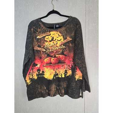 Vintage Jason Maxwell Blouse Womens 2X Halloween … - image 1