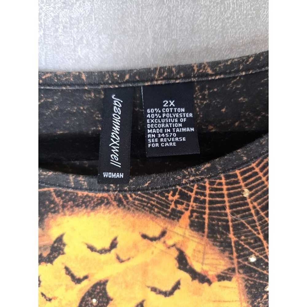 Vintage Jason Maxwell Blouse Womens 2X Halloween … - image 5