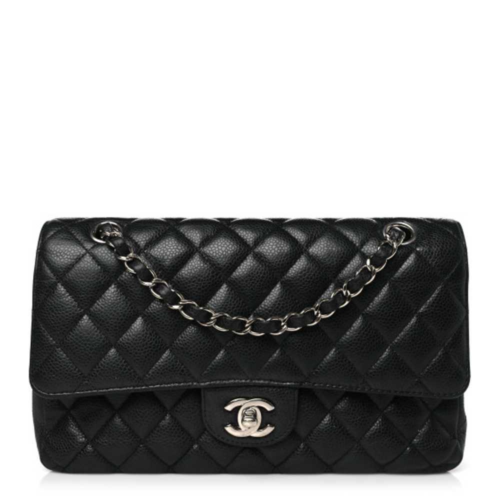 CHANEL Caviar Quilted Medium Double Flap Black - image 1