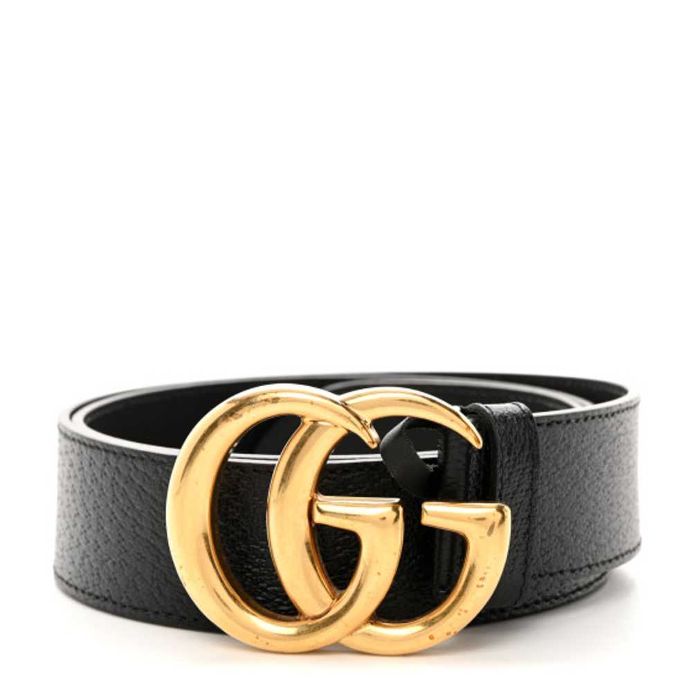 GUCCI Textured Calfskin Double G 40mm Belt 90 36 … - image 1