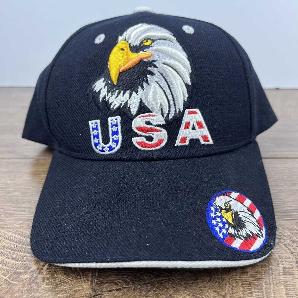 Other USA Hat Bald Eagle USA Black Hat Adjustable… - image 3