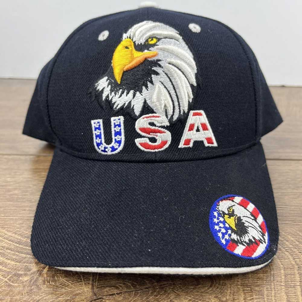 Other USA Hat Bald Eagle USA Black Hat Adjustable… - image 5