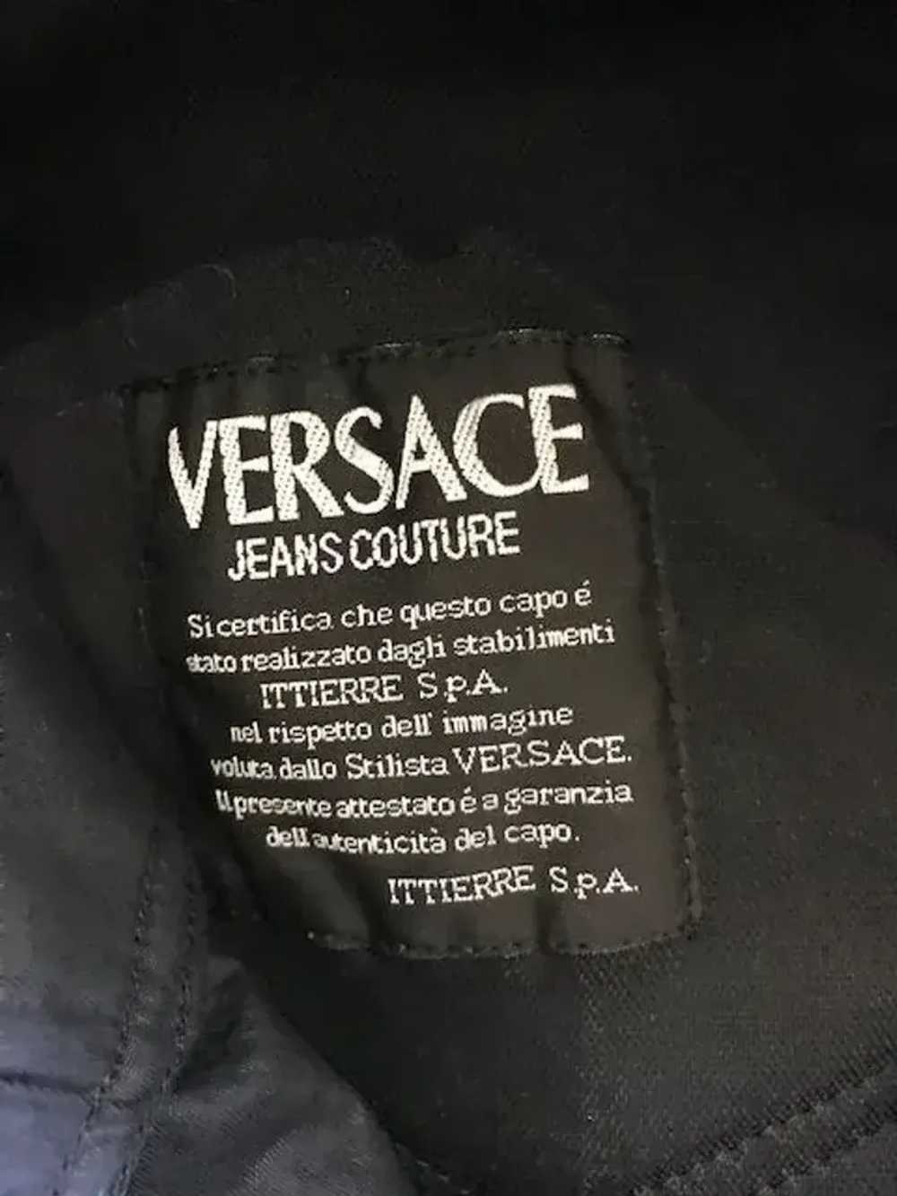 Versace Jeans Couture 90s argyle cotton velvet pa… - image 4