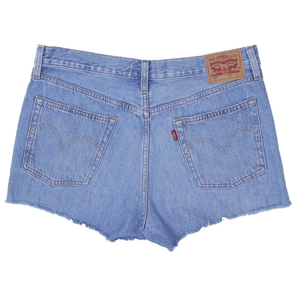 Ladies Levi Strauss 501 Button Fly Denim Shorts - image 2