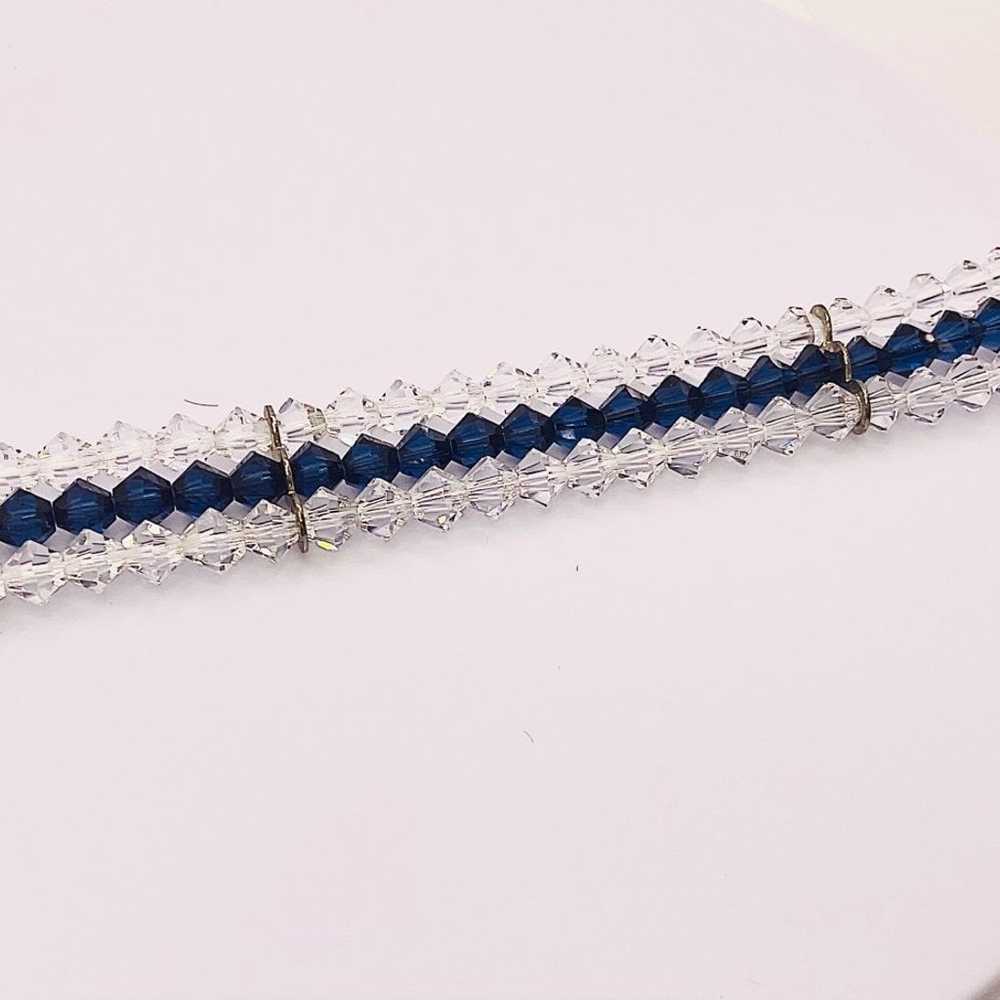 Vintage Three rows Crystals by Swarovski Bracelet - image 6