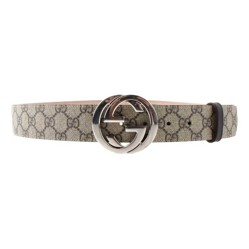 Gucci Interlocking Buckle cloth belt - image 1