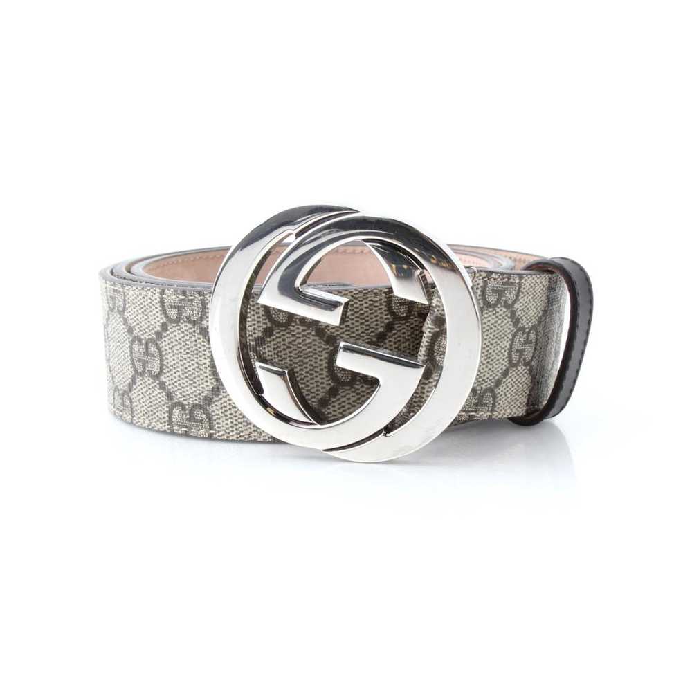 Gucci Interlocking Buckle cloth belt - image 2