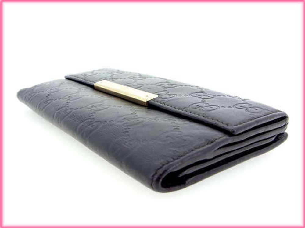 Gucci Long Wallet W Hook Guccisima Black Storage … - image 3