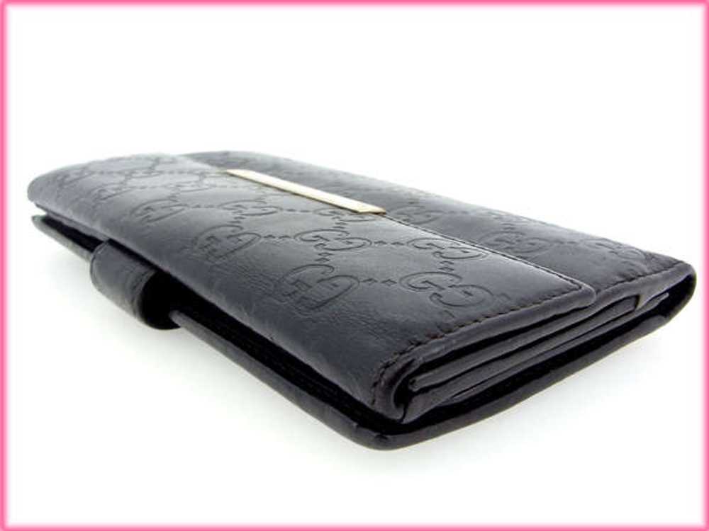 Gucci Long Wallet W Hook Guccisima Black Storage … - image 4