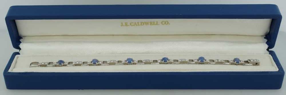 J.E. Caldwell Star Sapphire Diamond Platinum Brac… - image 6