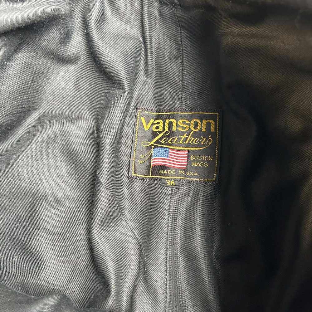 Vanson Leathers × Vintage 1980s Vanson leather bl… - image 5