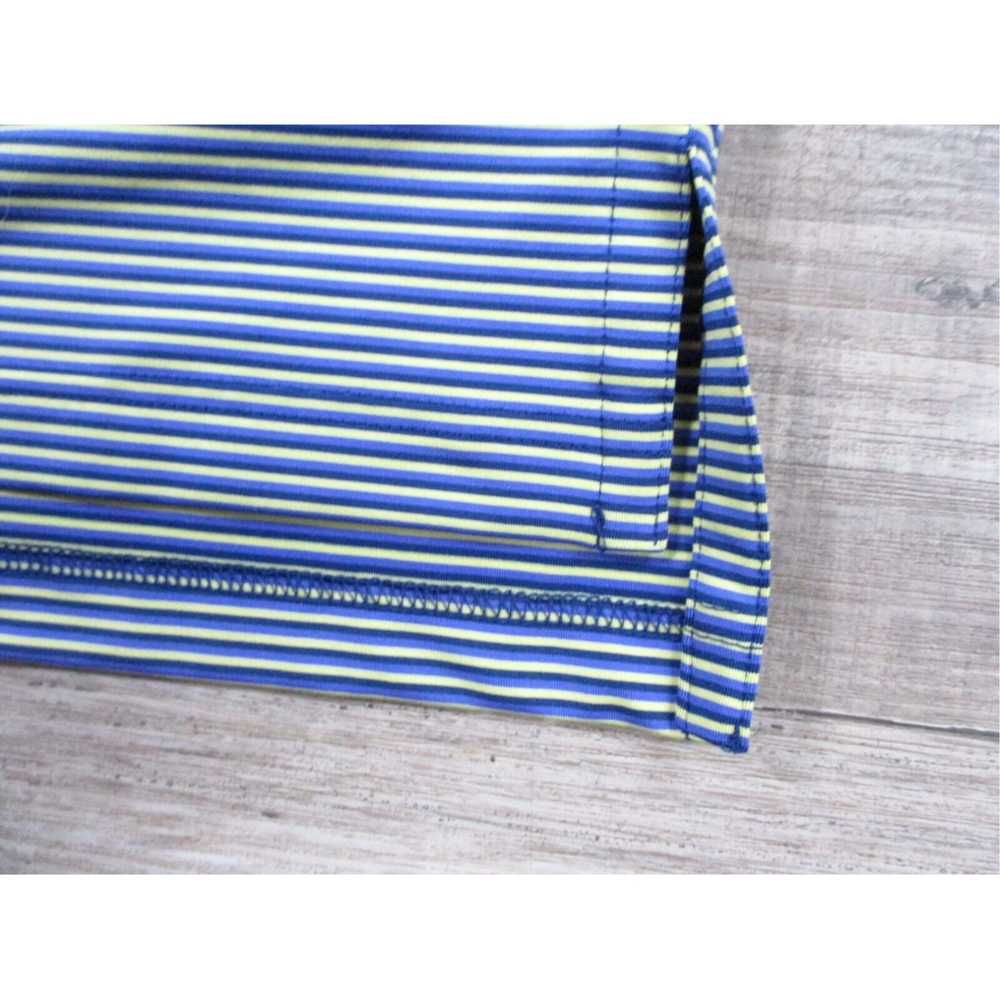 Vintage Exceptional Medium Blue Stripe Golf Perfo… - image 3