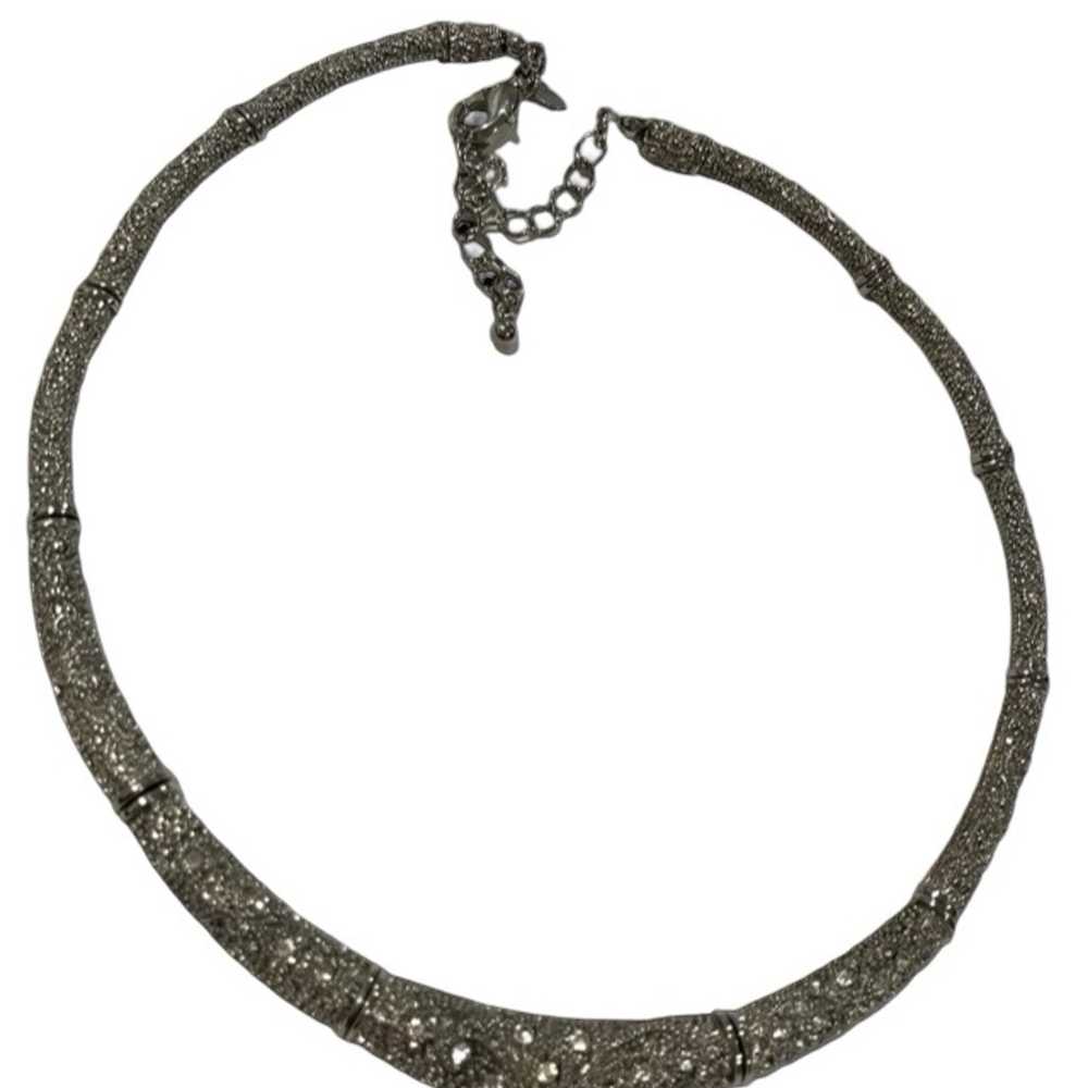 Vintage Premier Designs Silver Tone Choker Neckla… - image 3