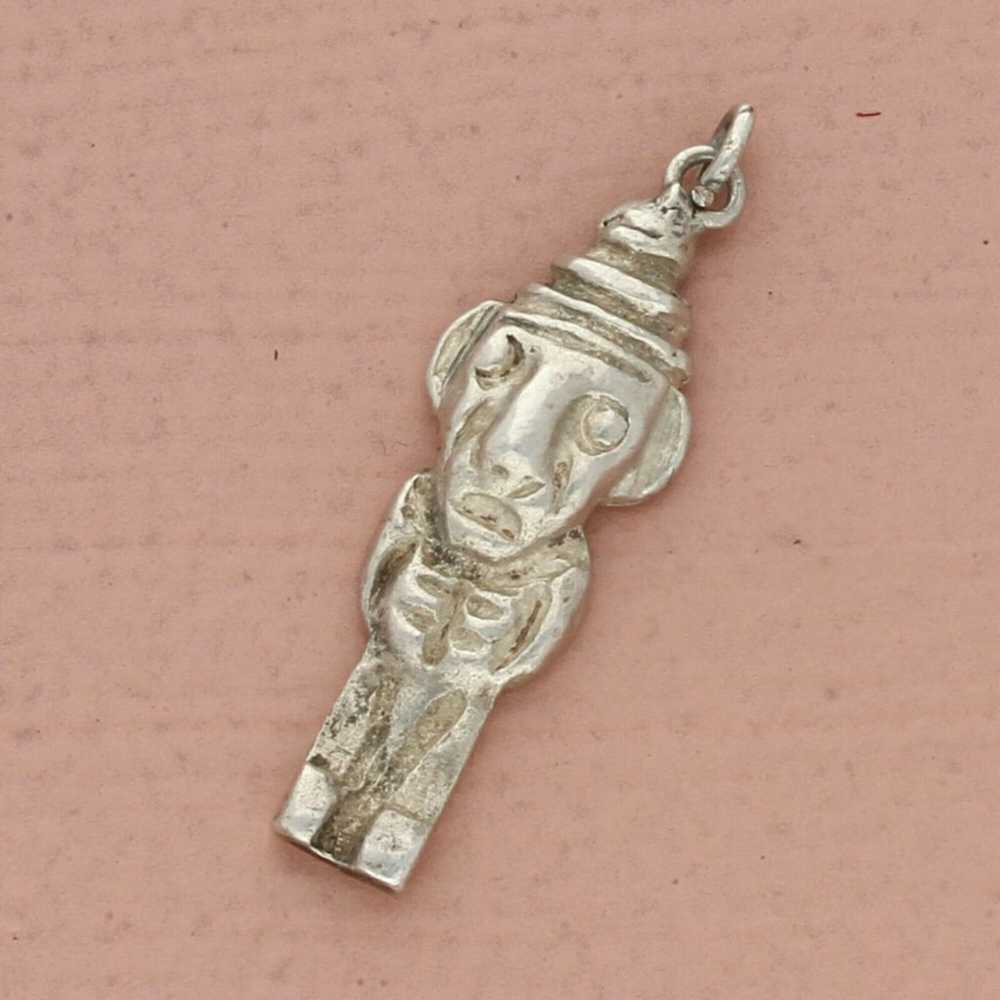 ❗️CLEARANCE❗️vintage sterling silver tiki man die… - image 1