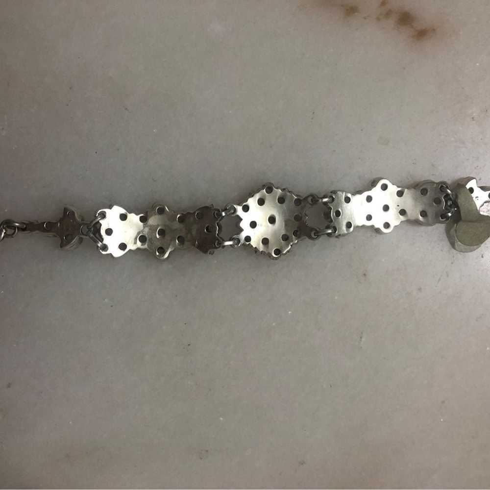 Beautiful Vintage Sterling Silver Bracelet - image 3