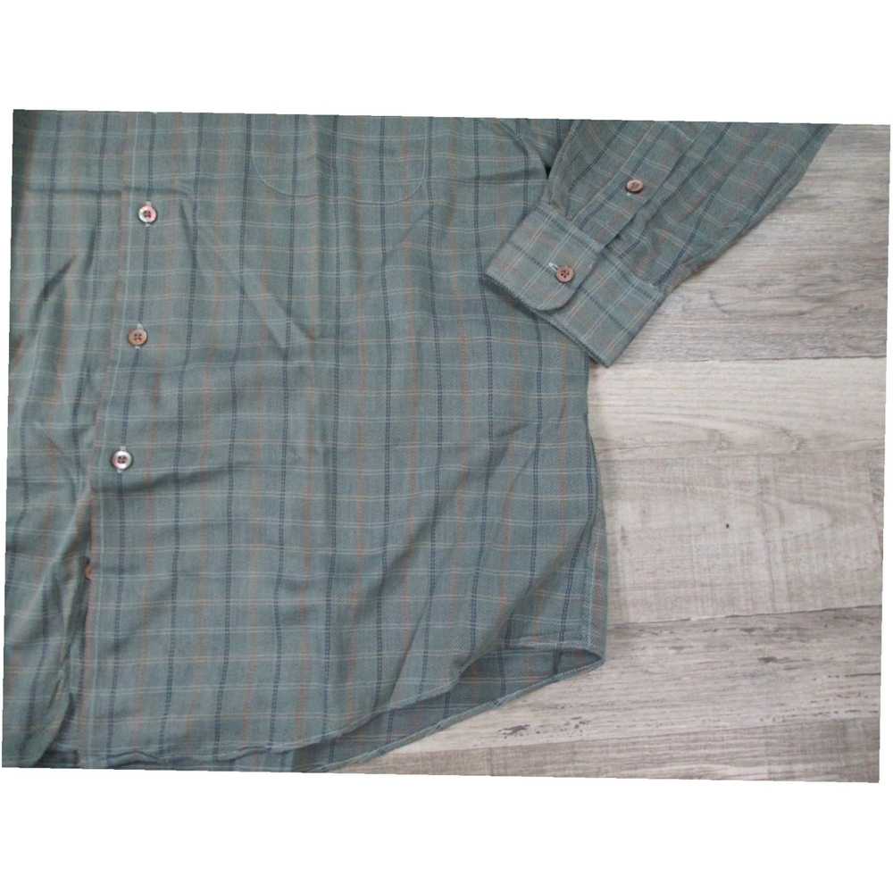 Vintage Green Plaid Poplin Mens Shirt by Gitman B… - image 4