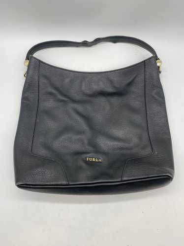 AUTHENTIC Furla Black Leather Tote Bag